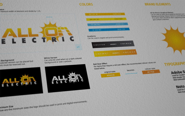 All On Electric Branding