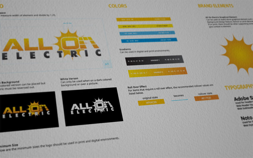 All On Electric Branding